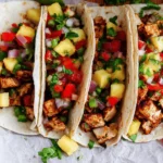 Chicken Tacos with Pineapple Salsa