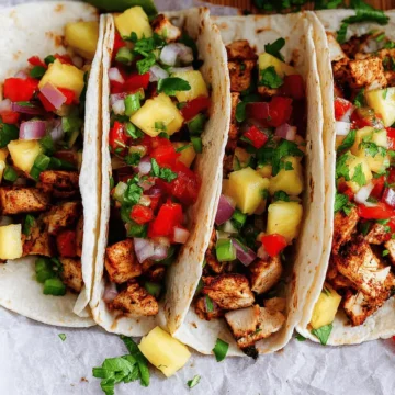 Chicken Tacos with Pineapple Salsa