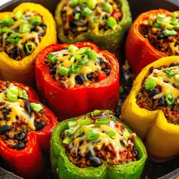 Stuffed Peppers with Ground Beef