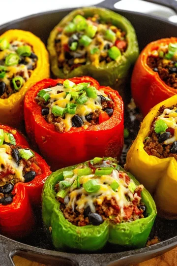 Stuffed Peppers with Ground Beef