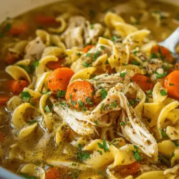 Easy Chicken Noodle Soup with Egg Noodles