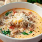 Creamy Parmesan Italian Sausage Soup