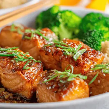 Florida Orange Juice Brown Sugar Bourbon Salmon Bites