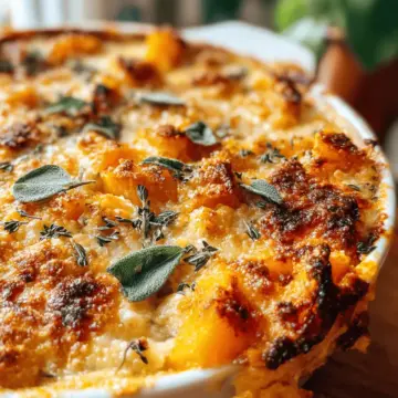 Irresistible Roasted Butternut Squash Casserole