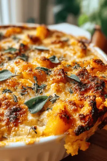 Irresistible Roasted Butternut Squash Casserole