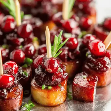 Sheet Pan Smoked Sausage Cranberry Bites