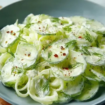 Dad's Creamy Cucumber Salad