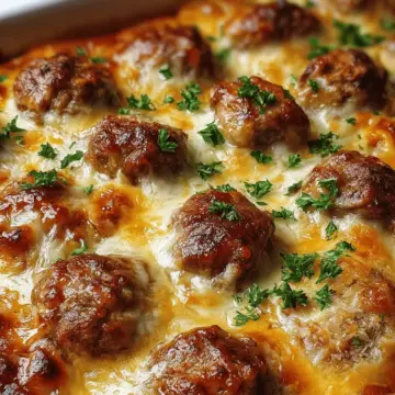 Dump-and-Bake Meatball Casserole