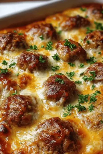 Dump-and-Bake Meatball Casserole