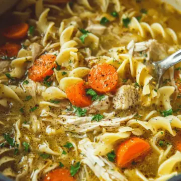 Easy Chicken Noodle Soup with Egg Noodles