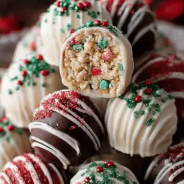 Christmas Tree Cake Truffles with Little Debbies cakes