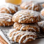 Iced APPLESAUCE Oatmeal Cookies Recipe