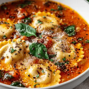 One-Pot Ravioli Soup