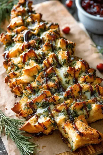 Christmas Tree Pull Apart Appetizer