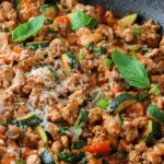 Italian Ground Turkey & Veggie Skillet