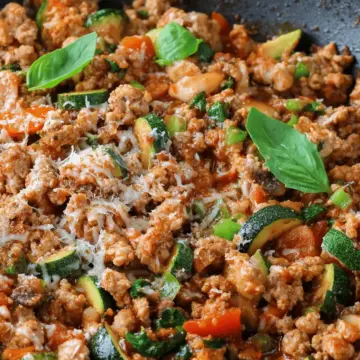 Italian Ground Turkey & Veggie Skillet