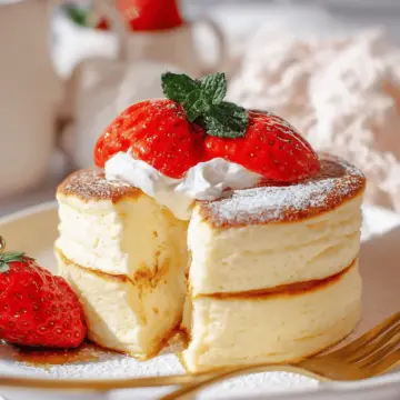Fluffy Japanese Soufflé Pancakes