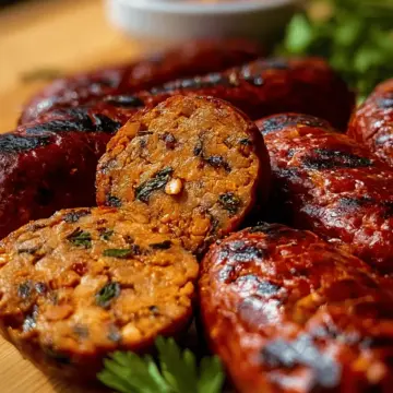Homemade Smoky Chickpea & Lentil Sausage with a Kick