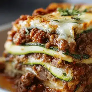 Keto-Friendly Zucchini Lasagna