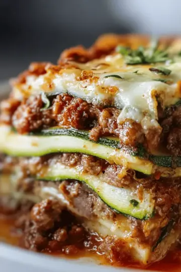 Keto-Friendly Zucchini Lasagna