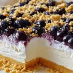 No Bake Lemon Blueberry Dessert