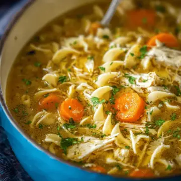 Easy Chicken Noodle Soup with Egg Noodles