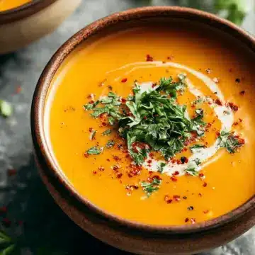 Spicy Butternut Squash and Sweet Potato Soup