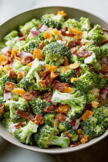 Bacon Ranch Broccoli Salad