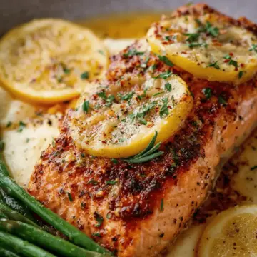 Baked Lemon Garlic Butter Salmon