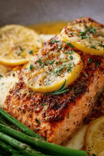 Baked Lemon Garlic Butter Salmon