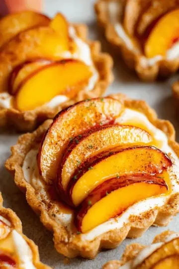Peach and Cream Cheese Mini Tarts