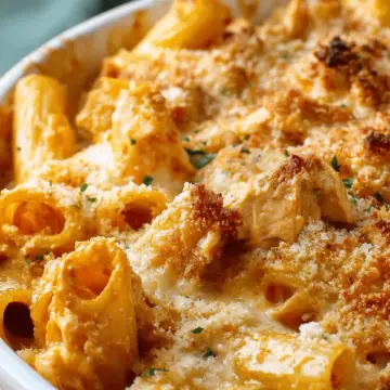 Buffalo Chicken Pasta Bake