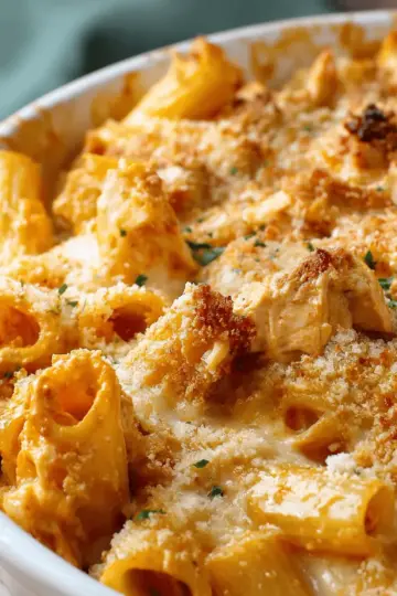 Buffalo Chicken Pasta Bake