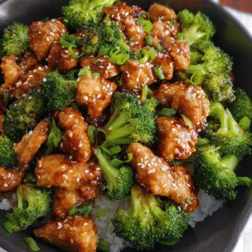 Honey Sesame Chicken and Broccoli