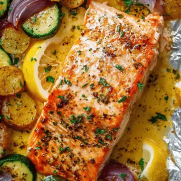 Sheet Pan Lemon Garlic Butter Salmon