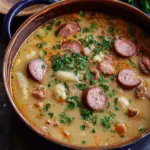 Creamy Bean Soup With Kielbasa