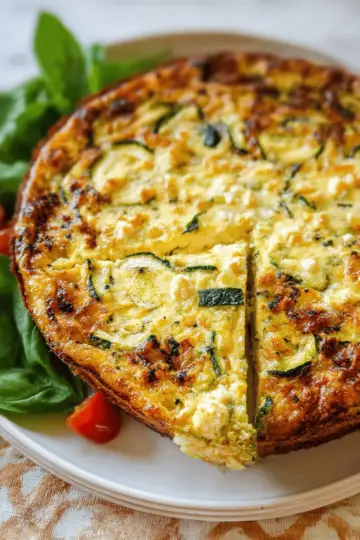 Crustless Cottage Cheese Zucchini Quiche