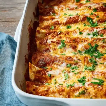 Refried Bean and Cheese Enchiladas