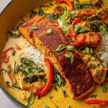 Caribbean-Style Coconut Curry Salmon