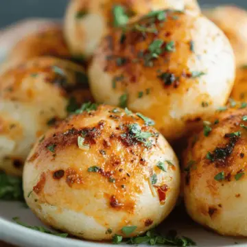 Chilli Stuffed Garlic Dough Balls