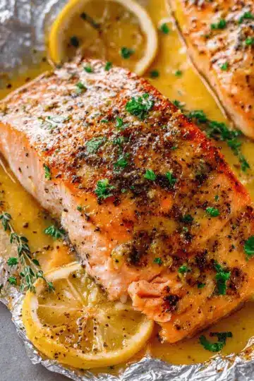 Sheet Pan Lemon Garlic Butter Salmon
