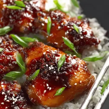 Sticky Ginger Soy Glazed Chicken