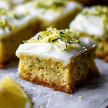 Lemon Zucchini Bars