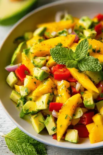 Fresh Mango Salad with Avocado