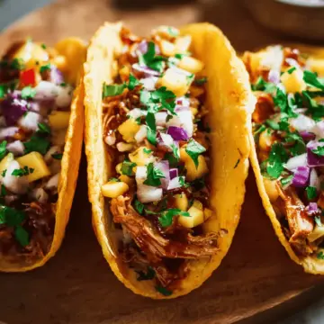 Crockpot BBQ Chicken Tacos