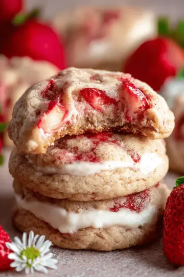 Strawberry Cheesecake Cookies