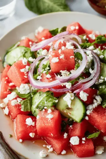 Watermelon Salad with Feta