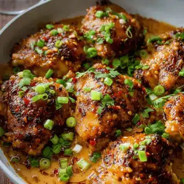 Skillet Bang Bang Chicken Thighs
