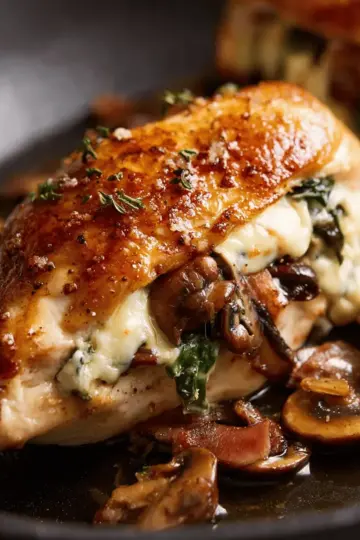 Mushroom-Stuffed Chicken Breast