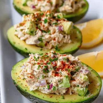 Healthy Chicken Salad Stuffed Avocados